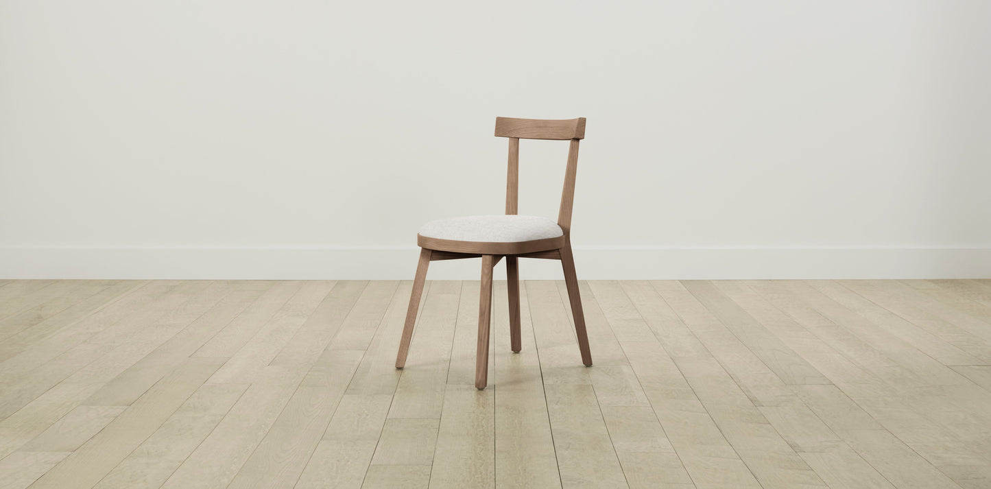 The Allen - Belgian Linen Egret Dining Chair