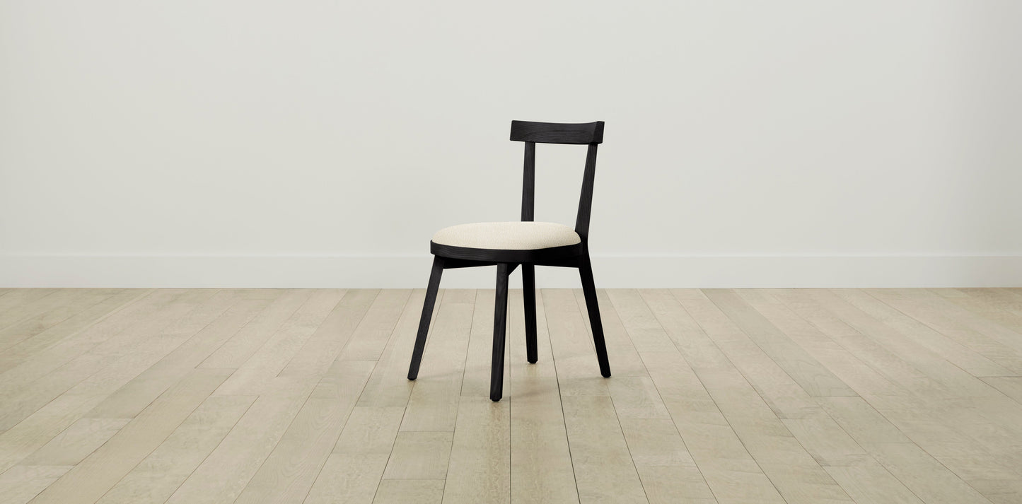 The Allen - Italian Bouclé White Dining Chair