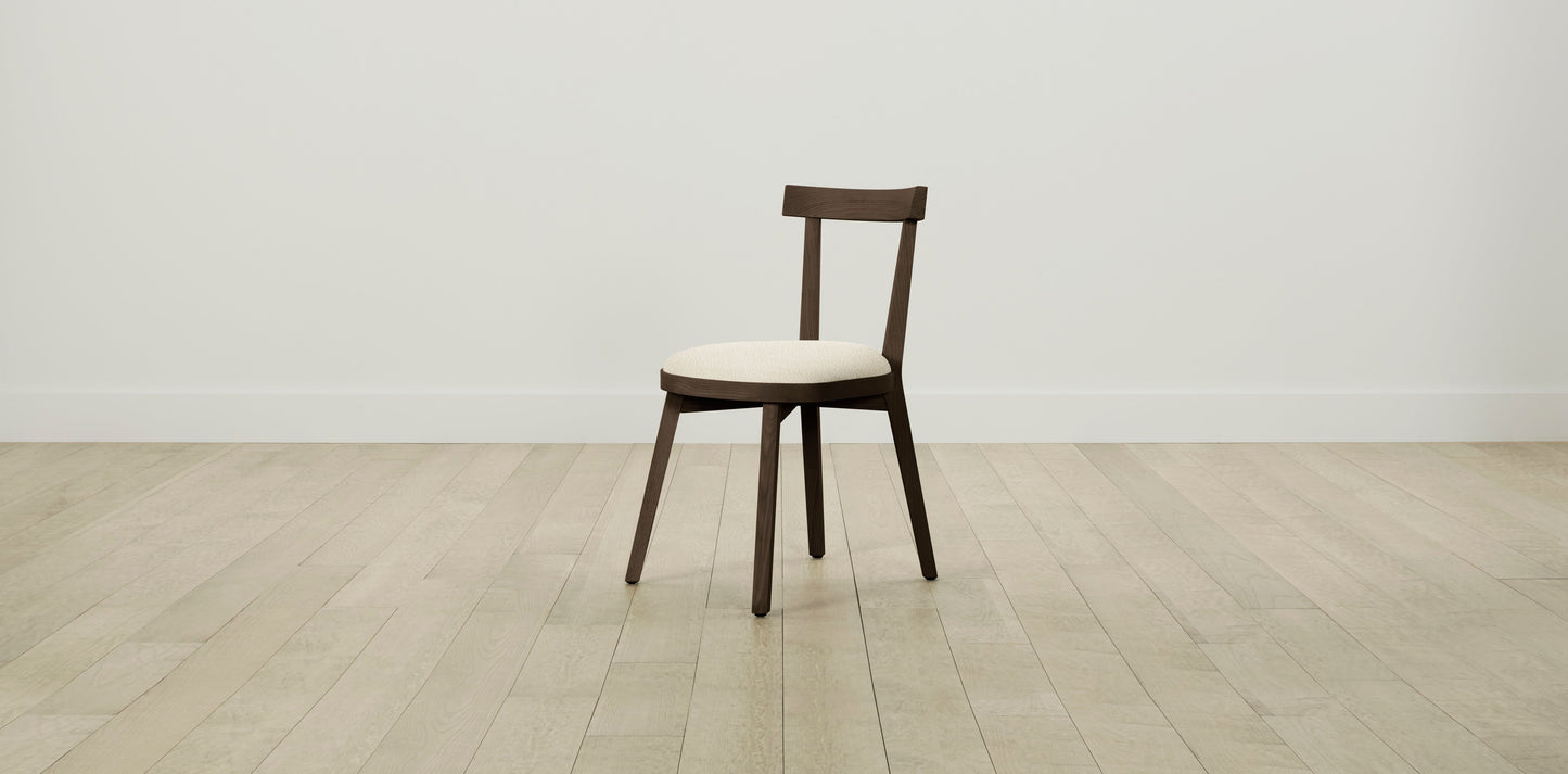 The Allen - Italian Bouclé White Dining Chair