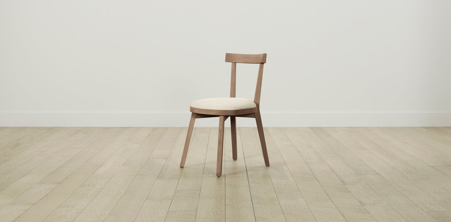 The Allen - Italian Bouclé White Dining Chair