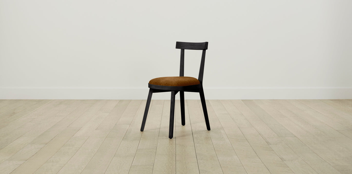 The Allen - Mohair Brown Sugar Dining Chair