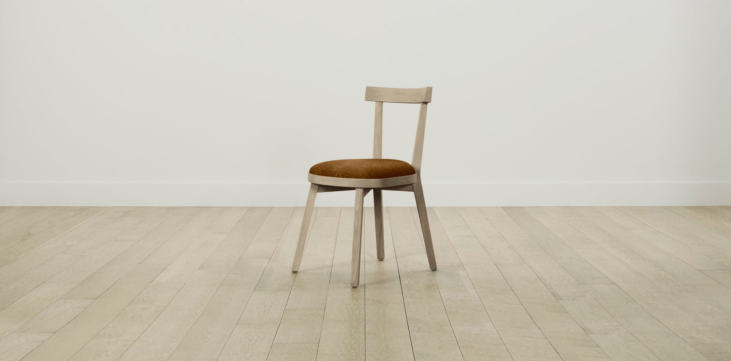 The Allen - Mohair Brown Sugar Dining Chair