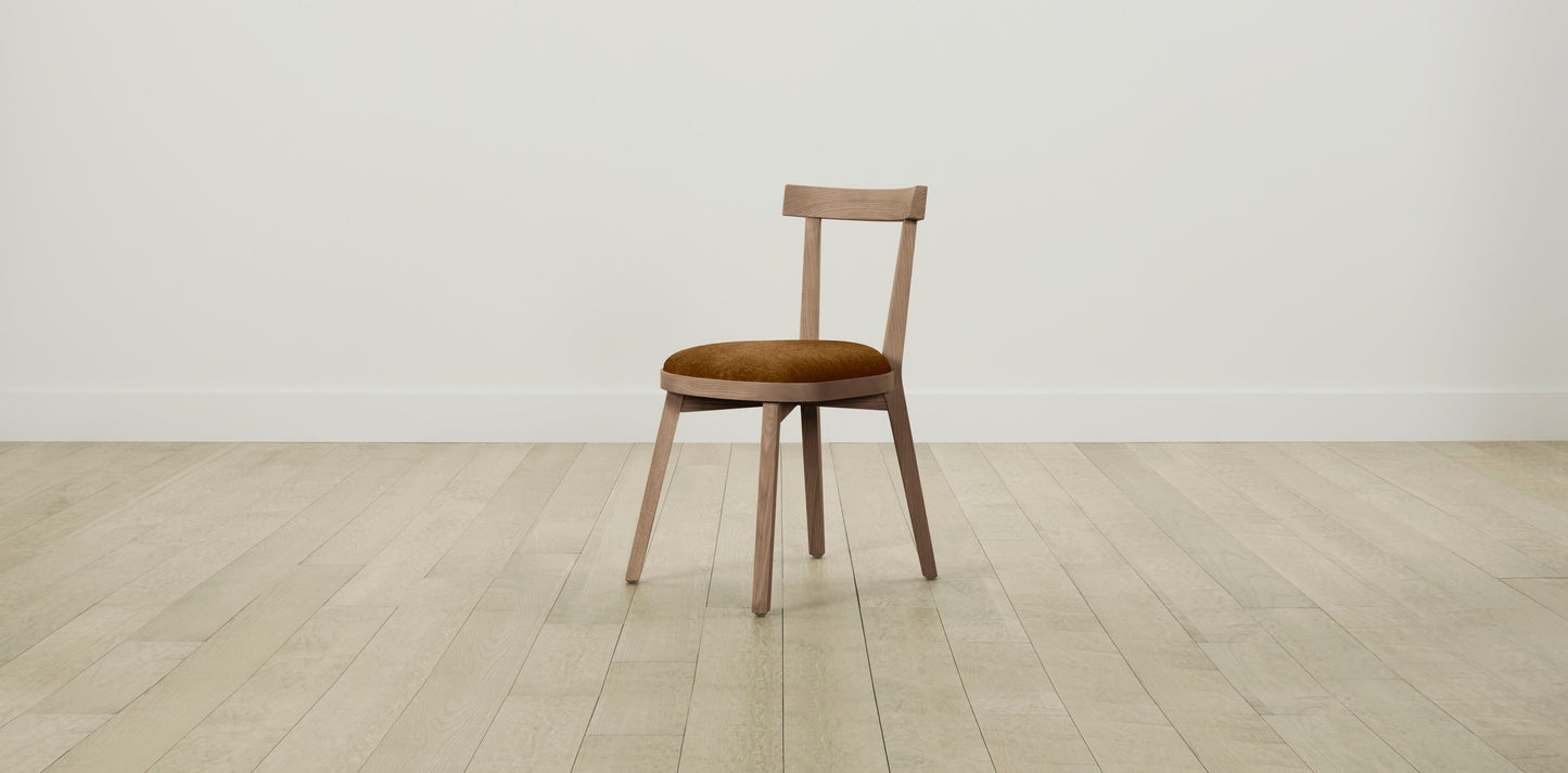The Allen - Mohair Brown Sugar Dining Chair