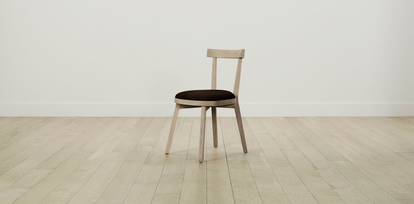 The Allen - Mohair Chocolate Dining Chair
