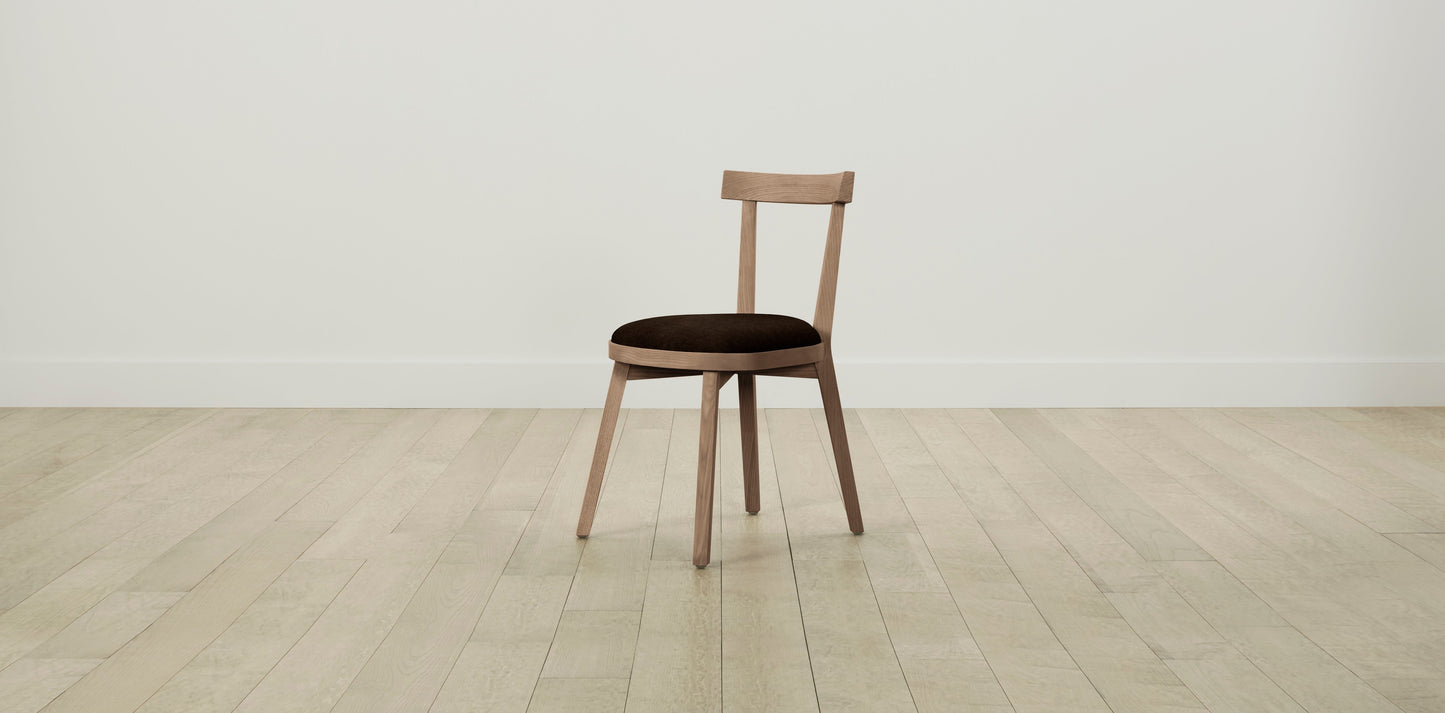The Allen - Mohair Chocolate Dining Chair