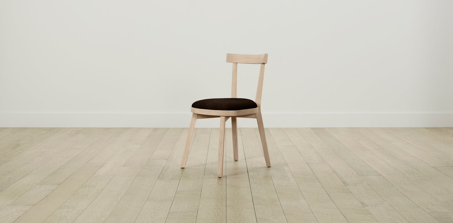 The Allen - Mohair Chocolate Dining Chair