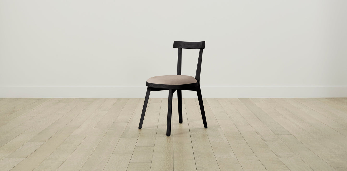The Allen - Nubuck Leather Fawn Dining Chair