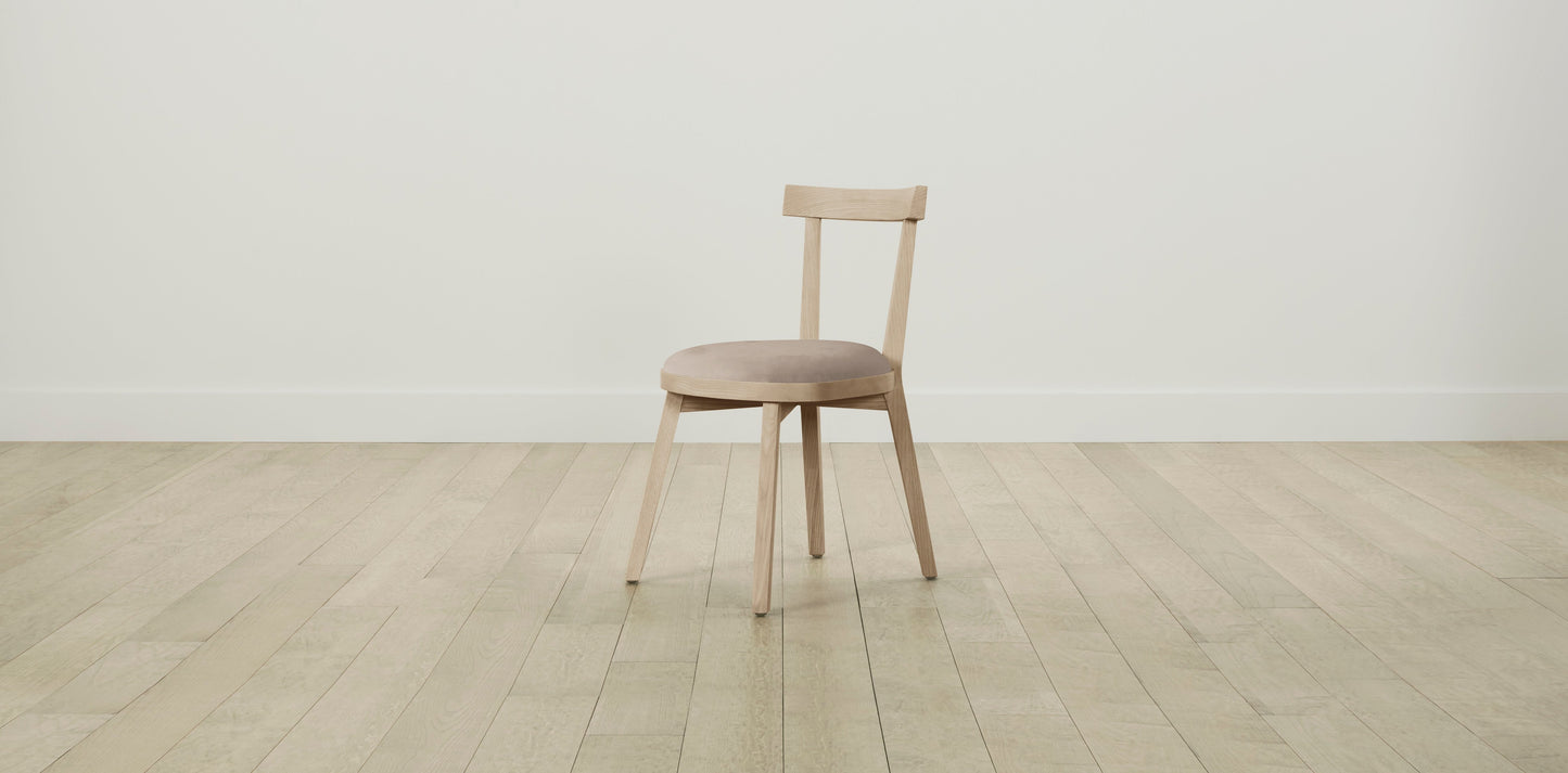 The Allen - Nubuck Leather Fawn Dining Chair