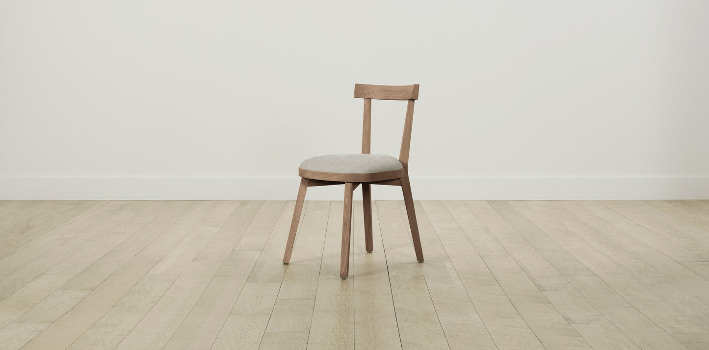 The Allen - Performance Melange Weave Flint Dining Chair