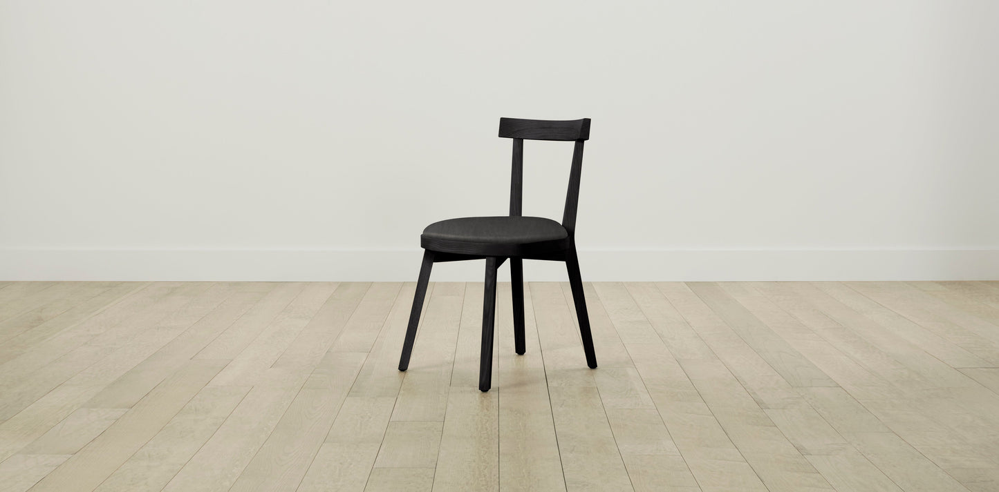 The Allen - Tuscan Leather Seal Dining Chair