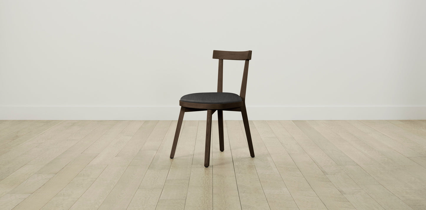 The Allen - Tuscan Leather Seal Dining Chair