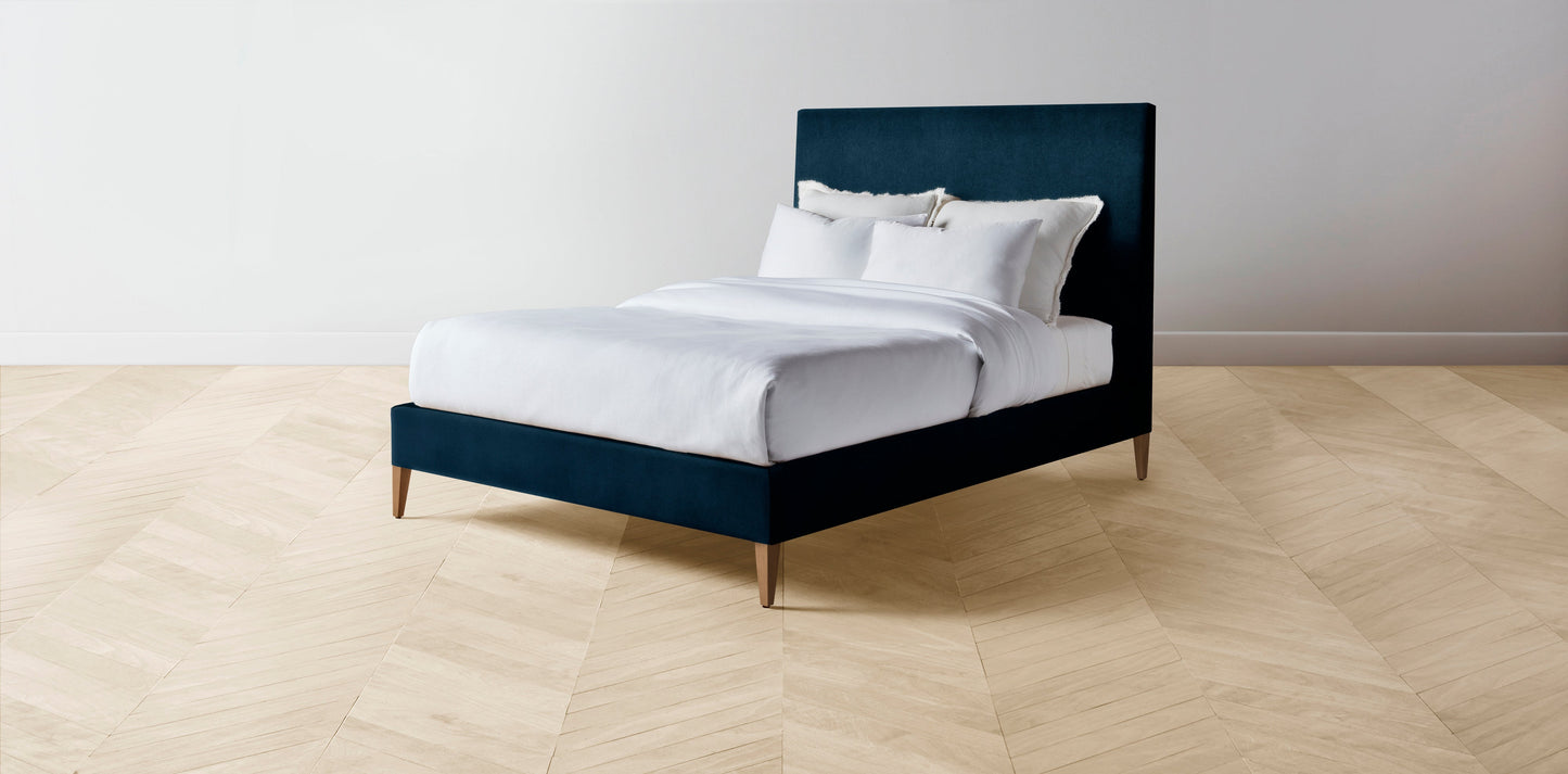 The Essex - Mohair Admiral Bed - 60" Headboard - Upholstered on reverse