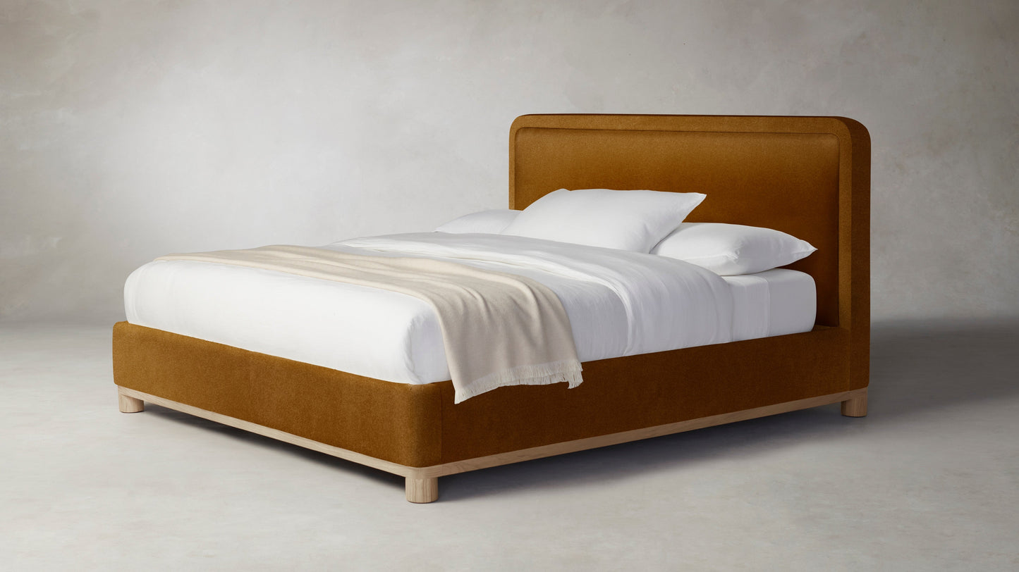 The Kent - Mohair Brown Sugar Bed - 41" Headboard