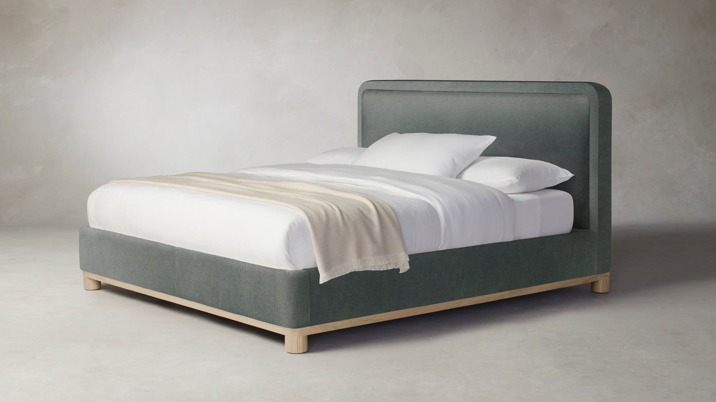 The Kent - Mohair Fog Bed - 41" Headboard