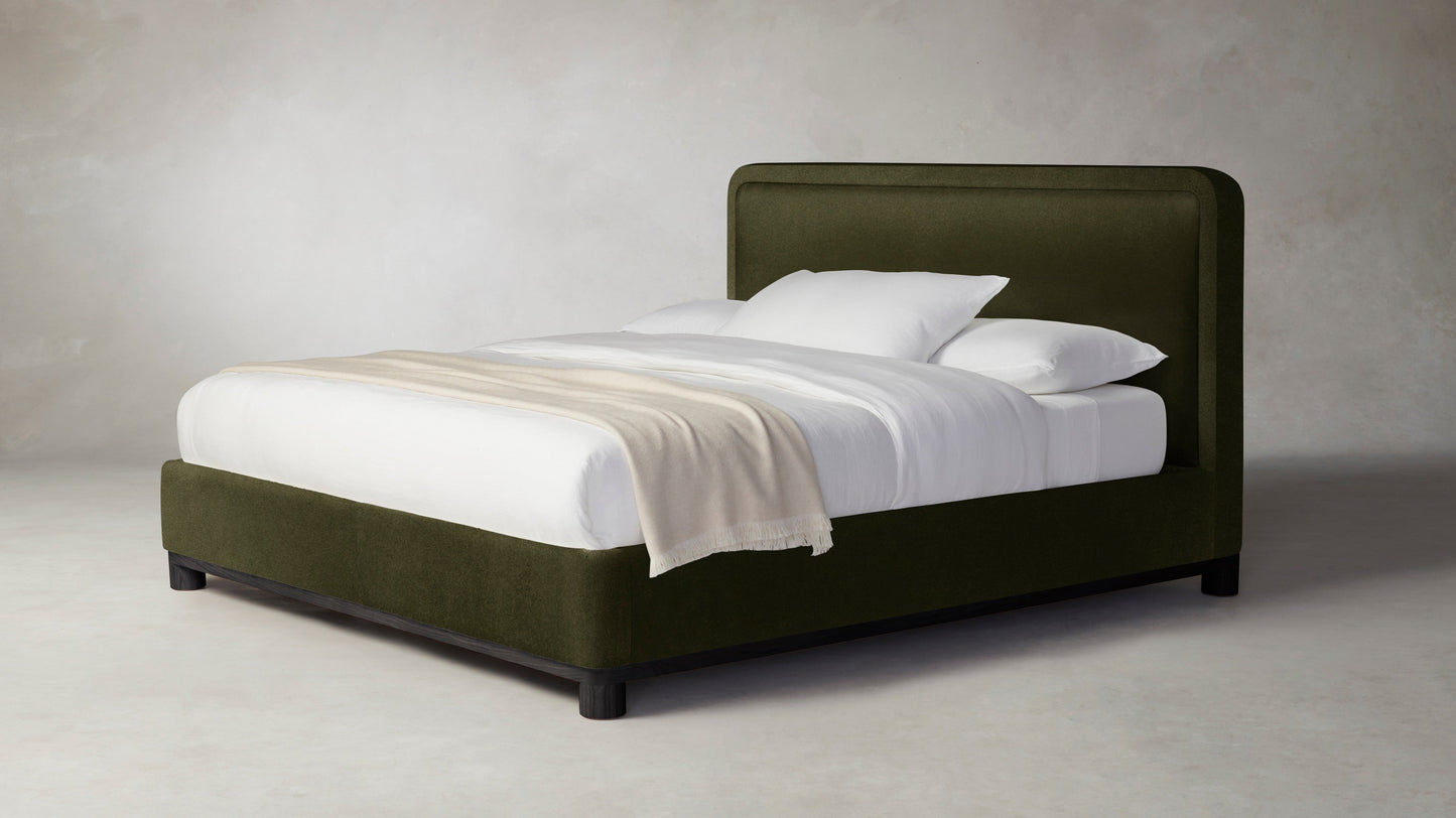 The Kent - Mohair Moss Bed - 47" Headboard