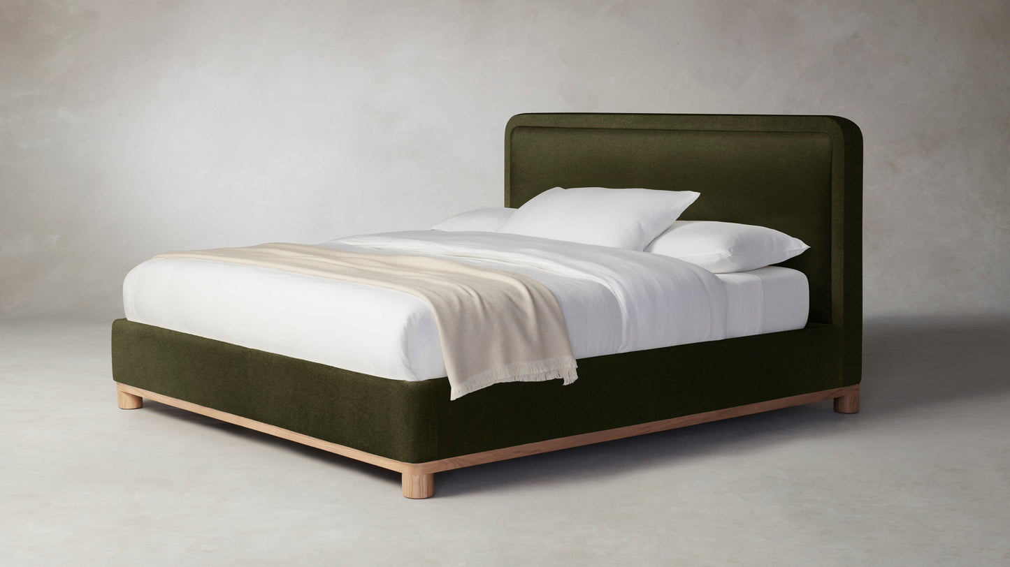 The Kent - Mohair Moss Bed - 41" Headboard