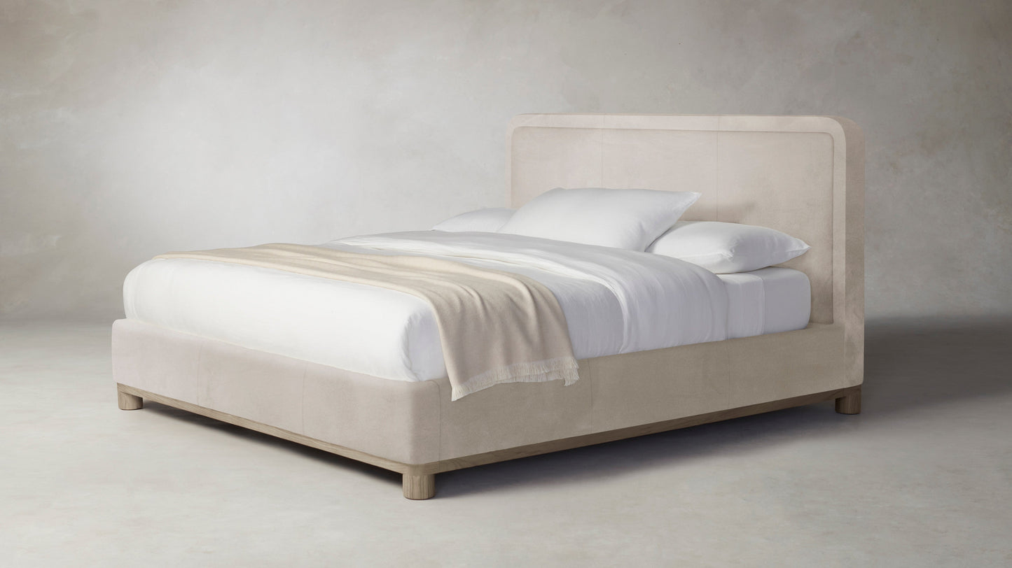 The Kent - Nubuck Leather Sail Bed - 41" Headboard
