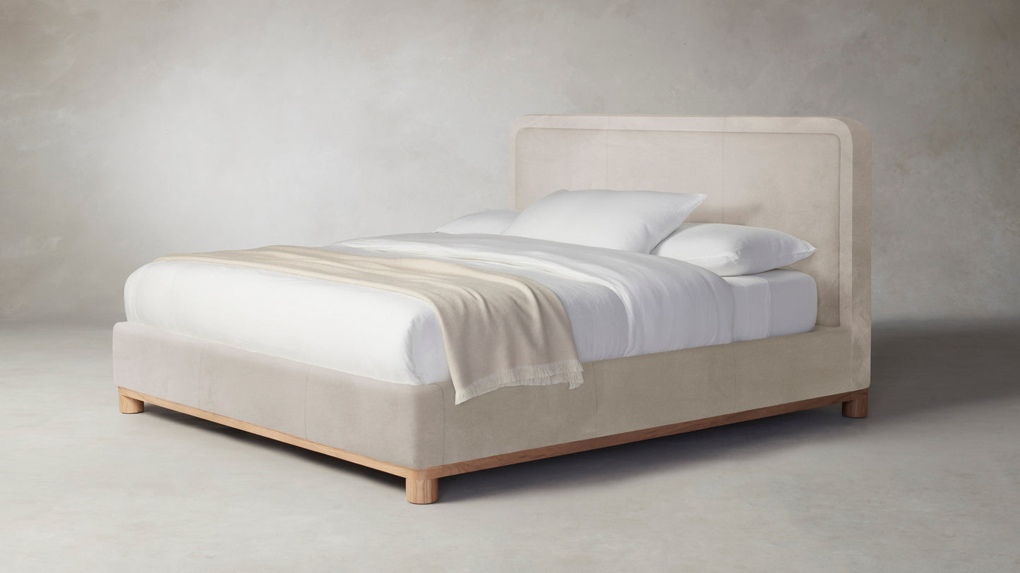 The Kent - Nubuck Leather Sail Bed - 53" Headboard