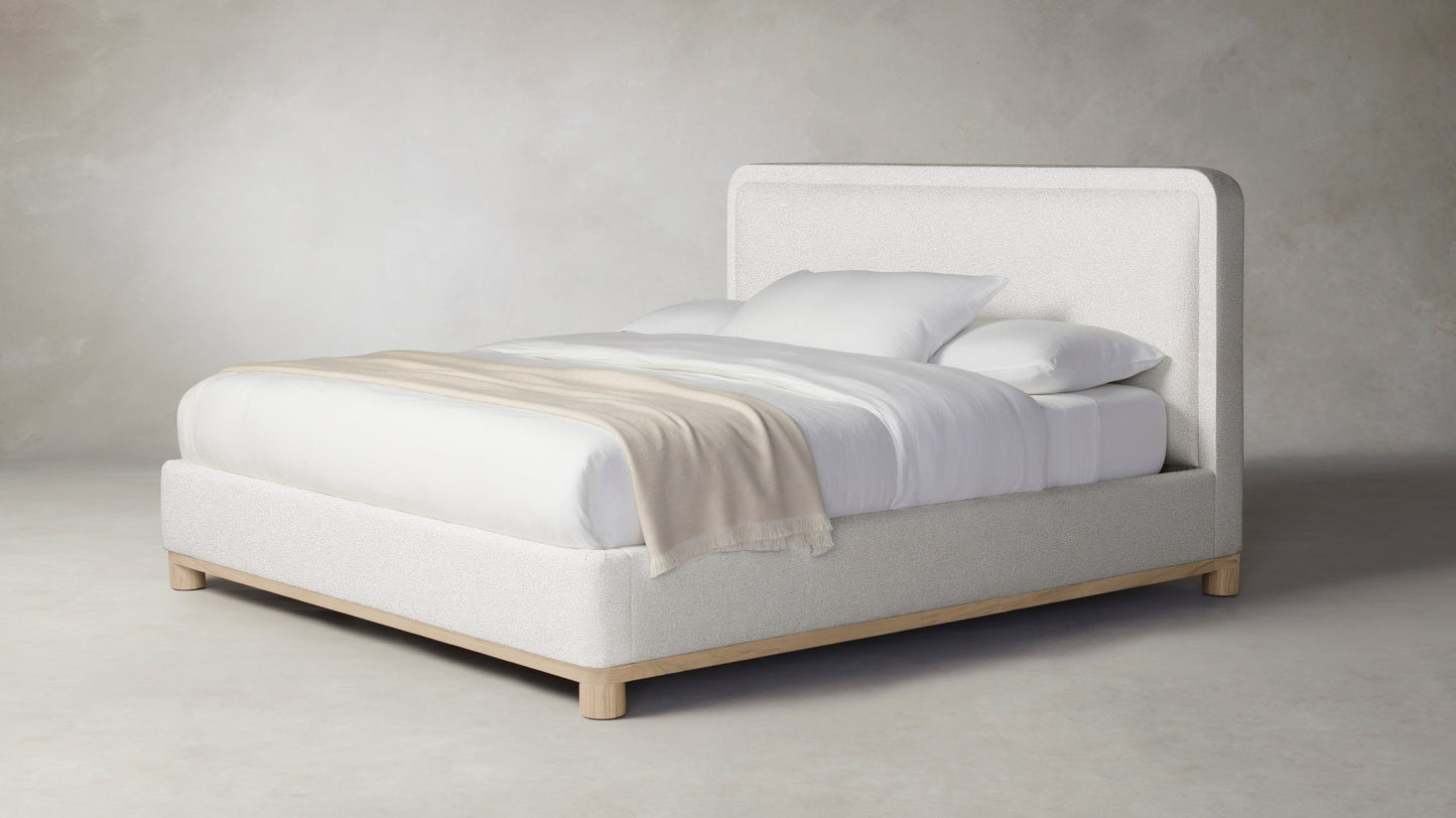 The Kent - Performance Bouclé Polar Bed - 53" Headboard