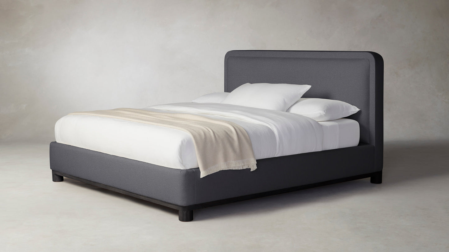 The Kent - Performance Linen Graphite Bed - 53" Headboard