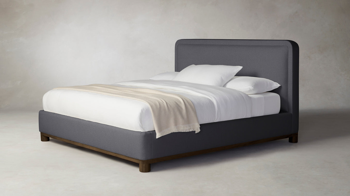 The Kent - Performance Linen Graphite Bed - 41" Headboard
