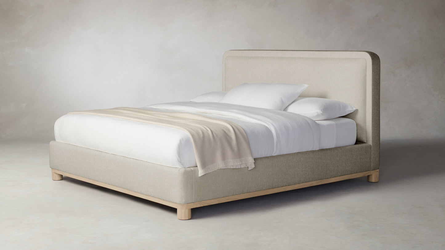 The Kent - Performance Stonewashed Linen Dew Bed - 41" Headboard