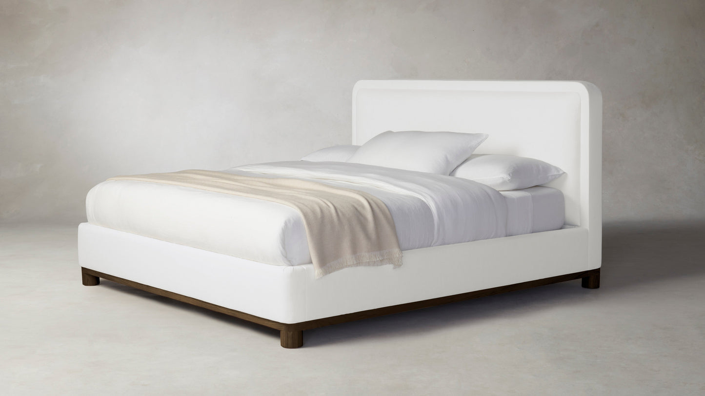 The Kent - Performance Textured Linen Bone Bed - 53" Headboard
