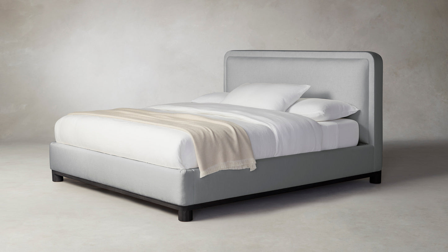 The Kent - Performance Textured Linen Mineral Bed - 41" Headboard