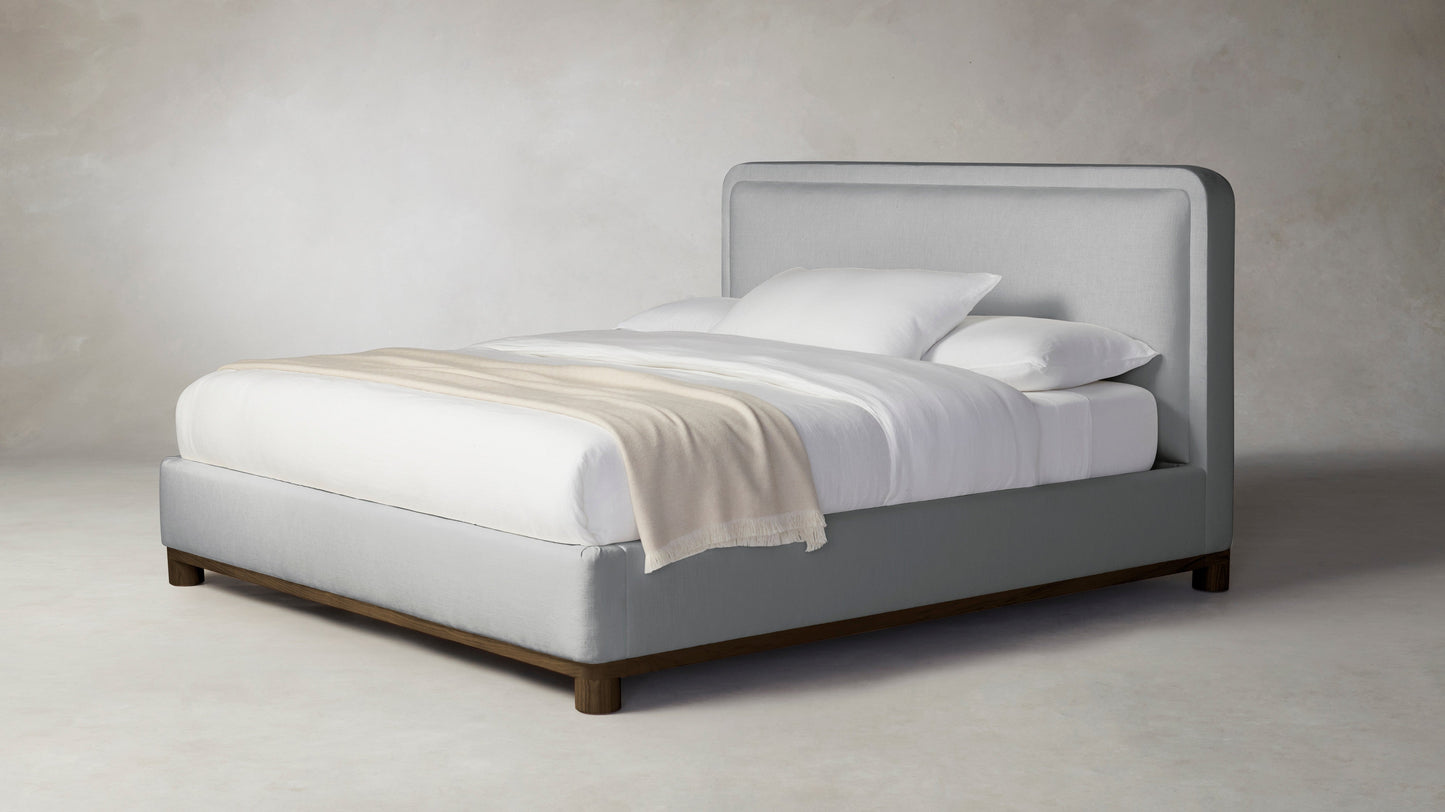 The Kent - Performance Textured Linen Mineral Bed - 41" Headboard