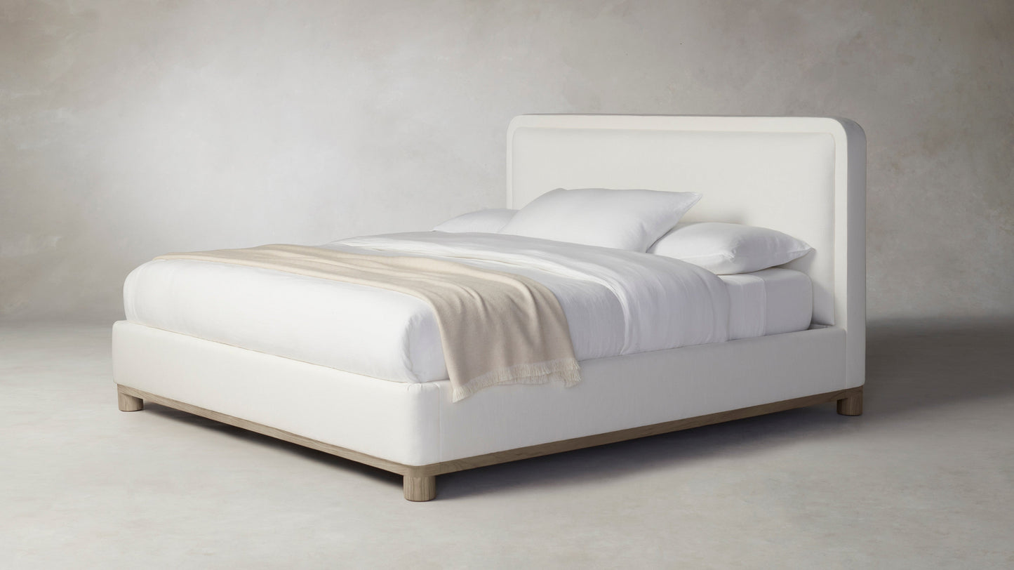 The Kent - Performance Textured Linen Pearl Bed - 41" Headboard