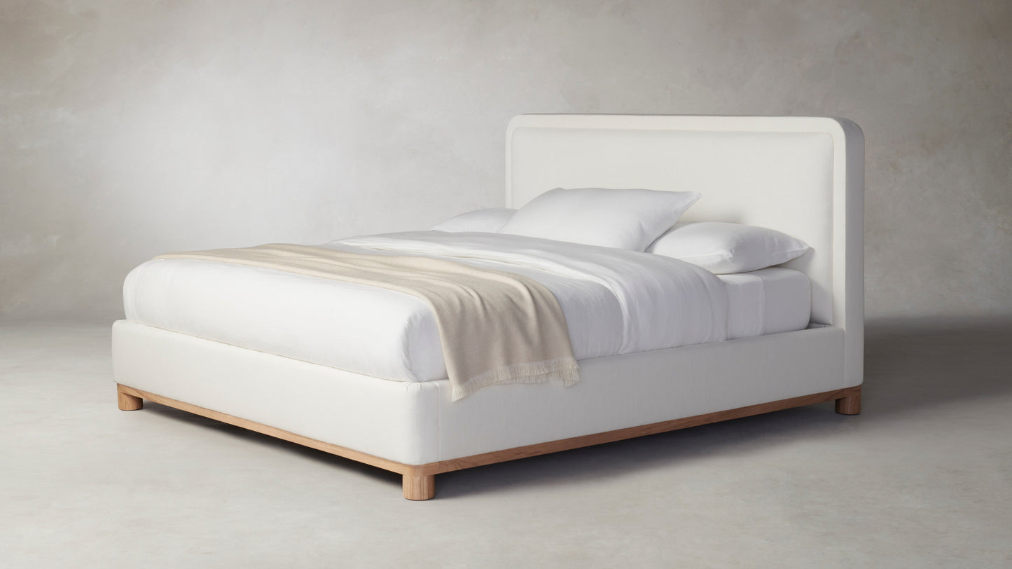 The Kent - Performance Textured Linen Pearl Bed - 41" Headboard