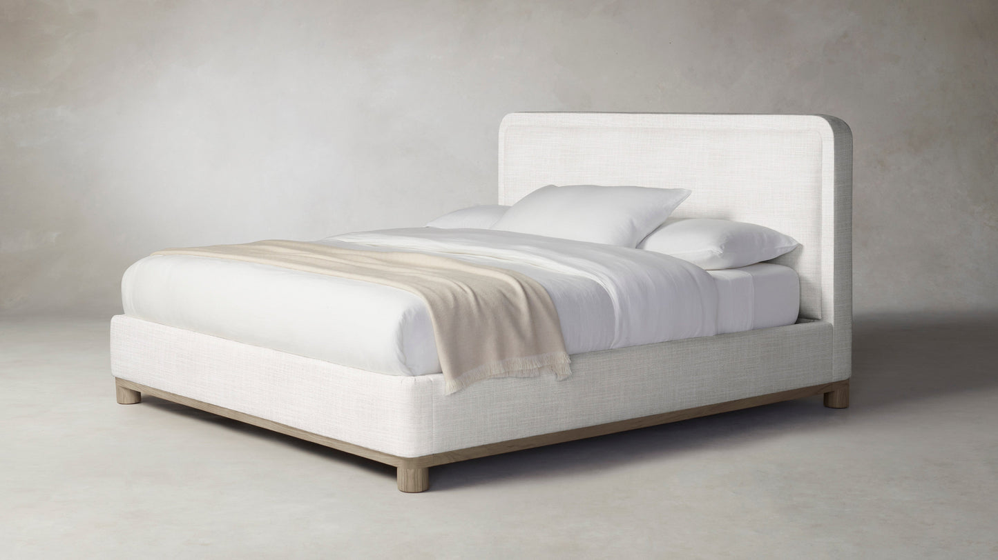 The Kent - Performance Textured Tweed Snow Bed - 41" Headboard
