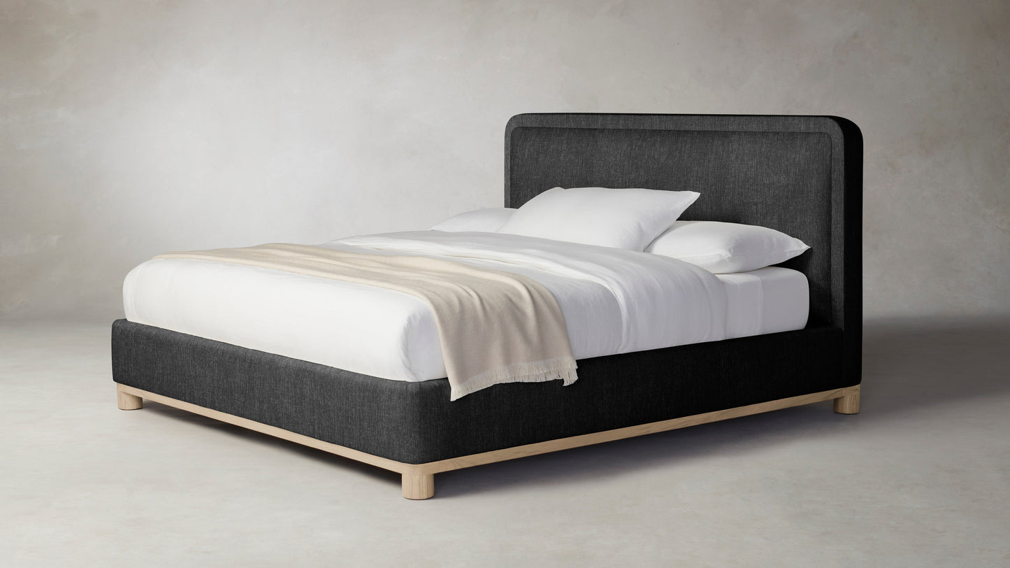 The Kent - Performance Tweed Char Bed - 53" Headboard