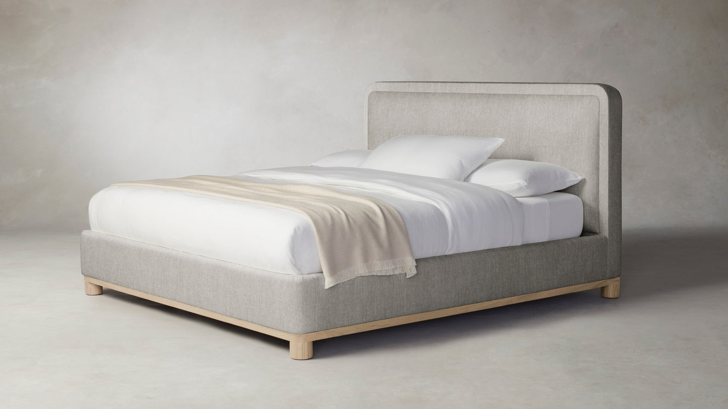 The Kent - Performance Tweed Oatmeal Bed - 41" Headboard