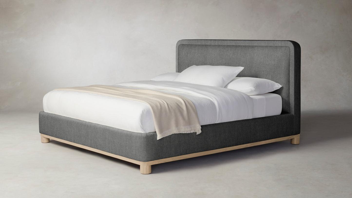 The Kent - Performance Tweed Smoke Bed - 41" Headboard