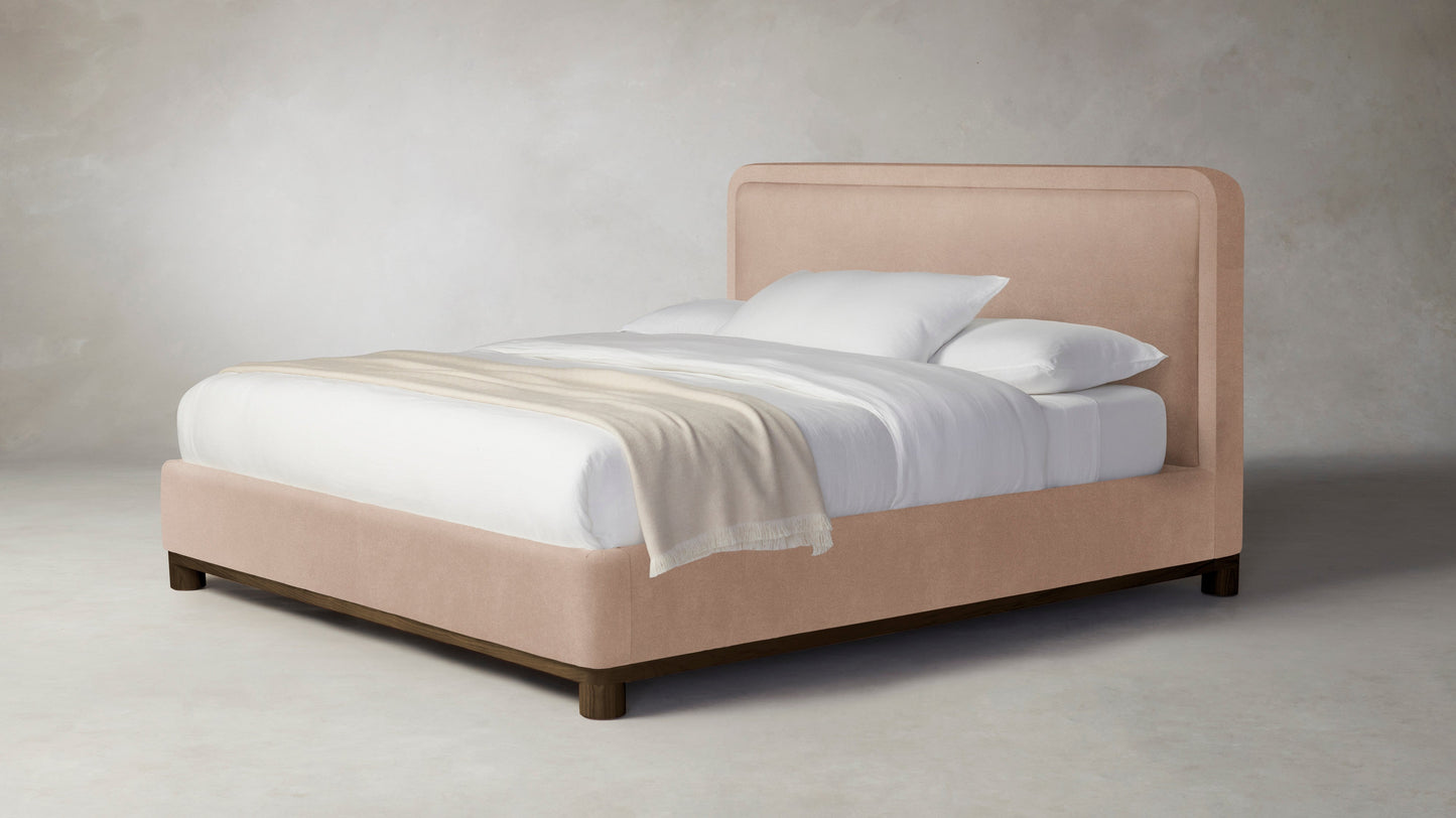 The Kent - Performance Velvet Dusty Rose Bed - 41" Headboard