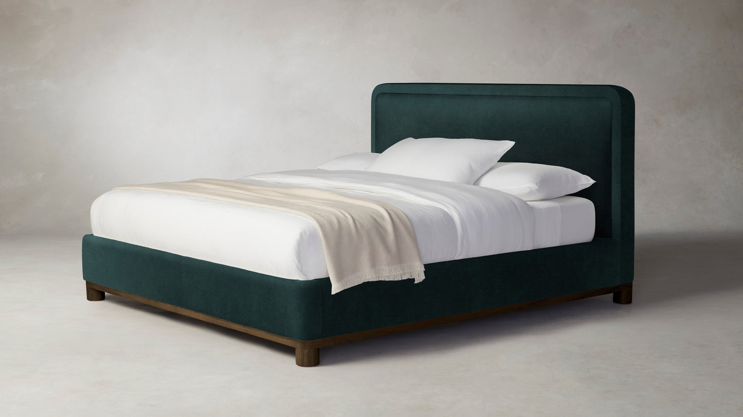 The Kent - Performance Velvet Emerald Bed - 41" Headboard