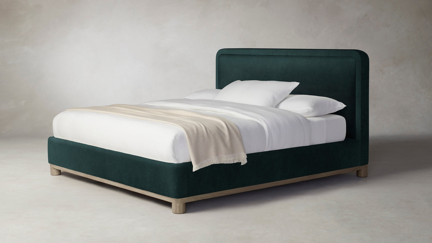 The Kent - Performance Velvet Emerald Bed - 53" Headboard