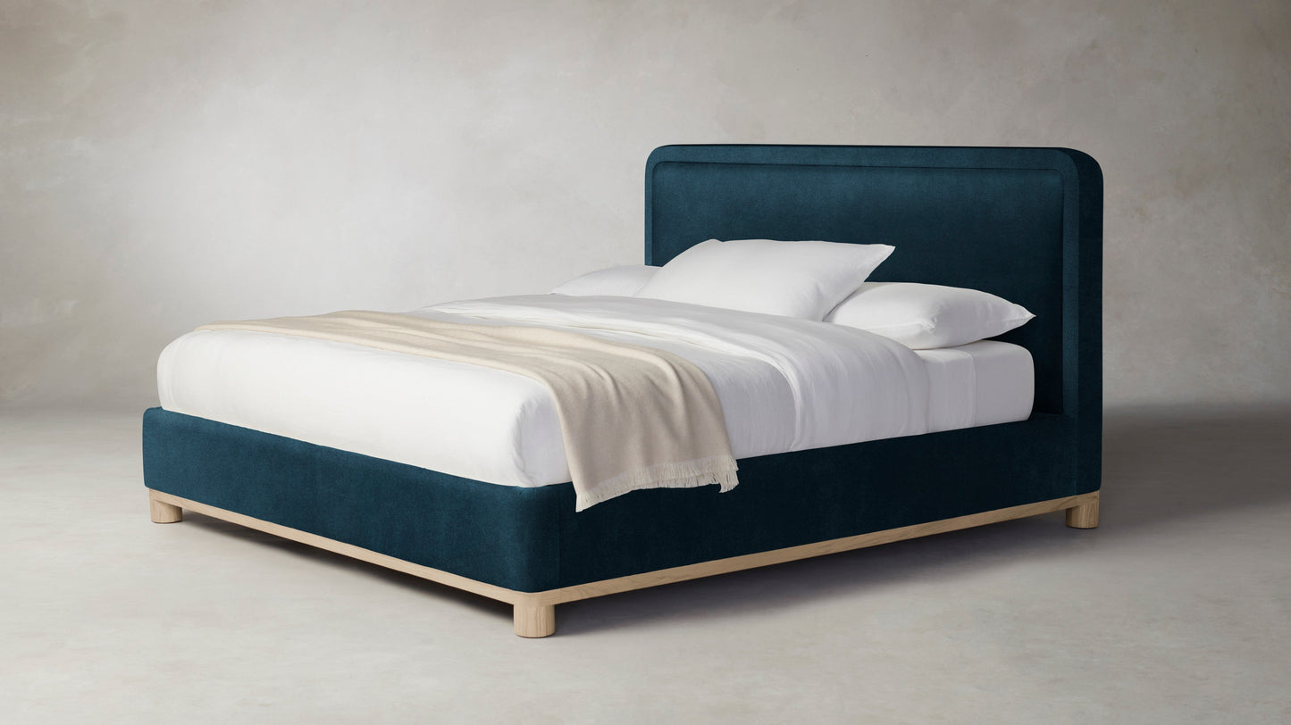 The Kent - Performance Velvet Lagoon Bed - 47" Headboard