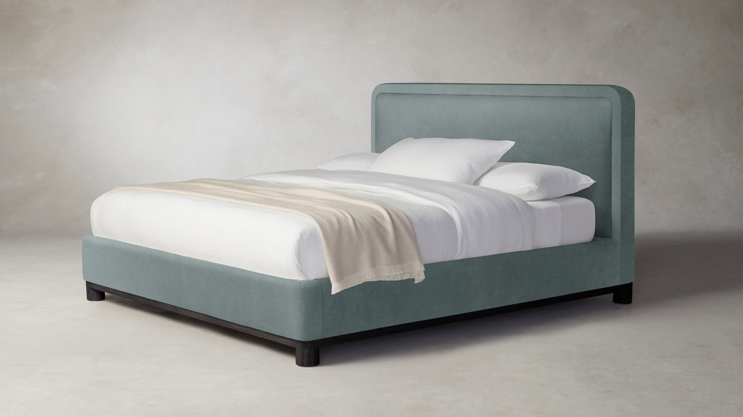 The Kent - Performance Velvet Seafoam Bed - 47" Headboard