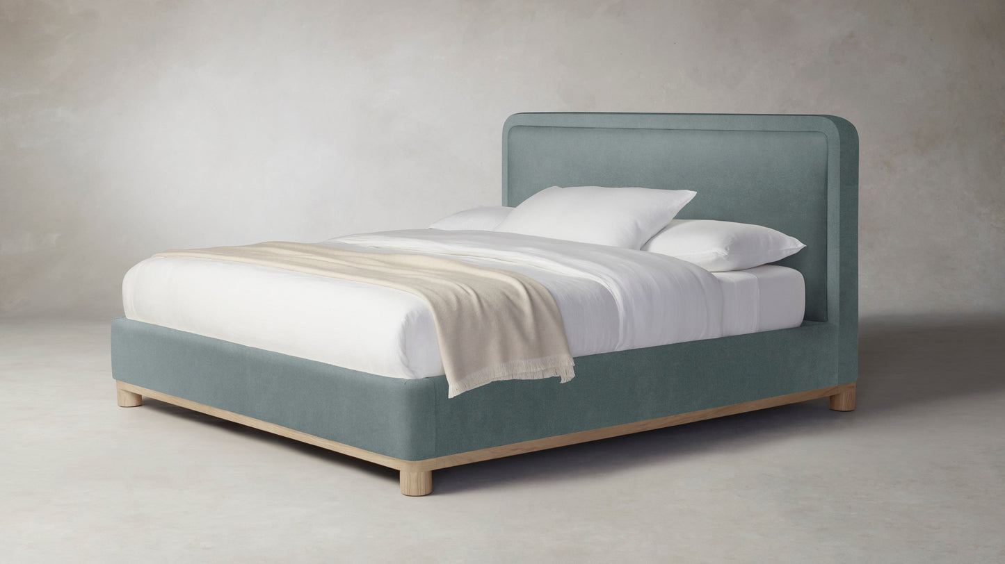 The Kent - Performance Velvet Seafoam Bed - 47" Headboard