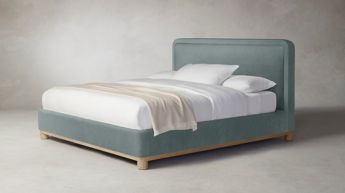 The Kent - Performance Velvet Seafoam Bed - 53" Headboard