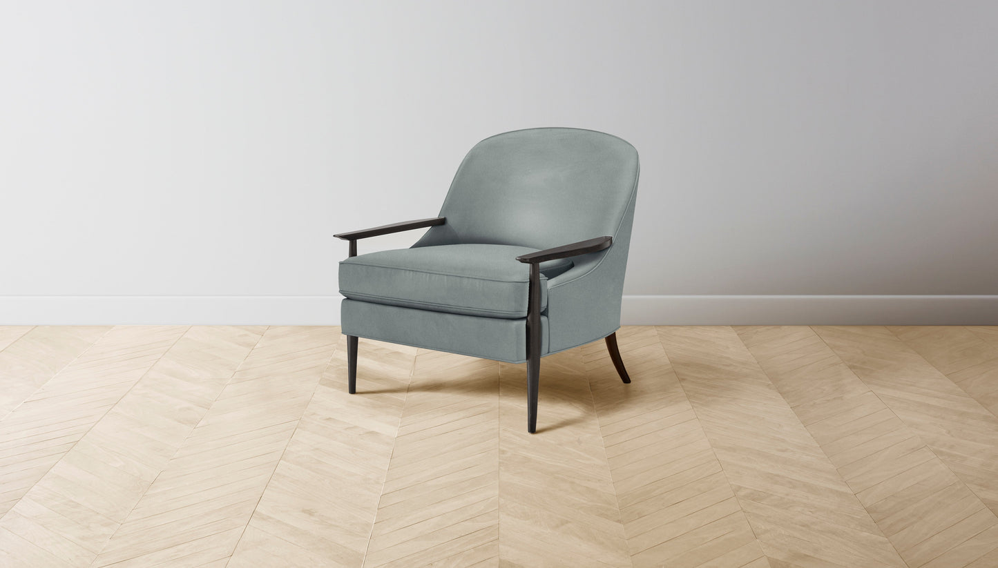 The Leroy - Nubuck Leather Tide Chair