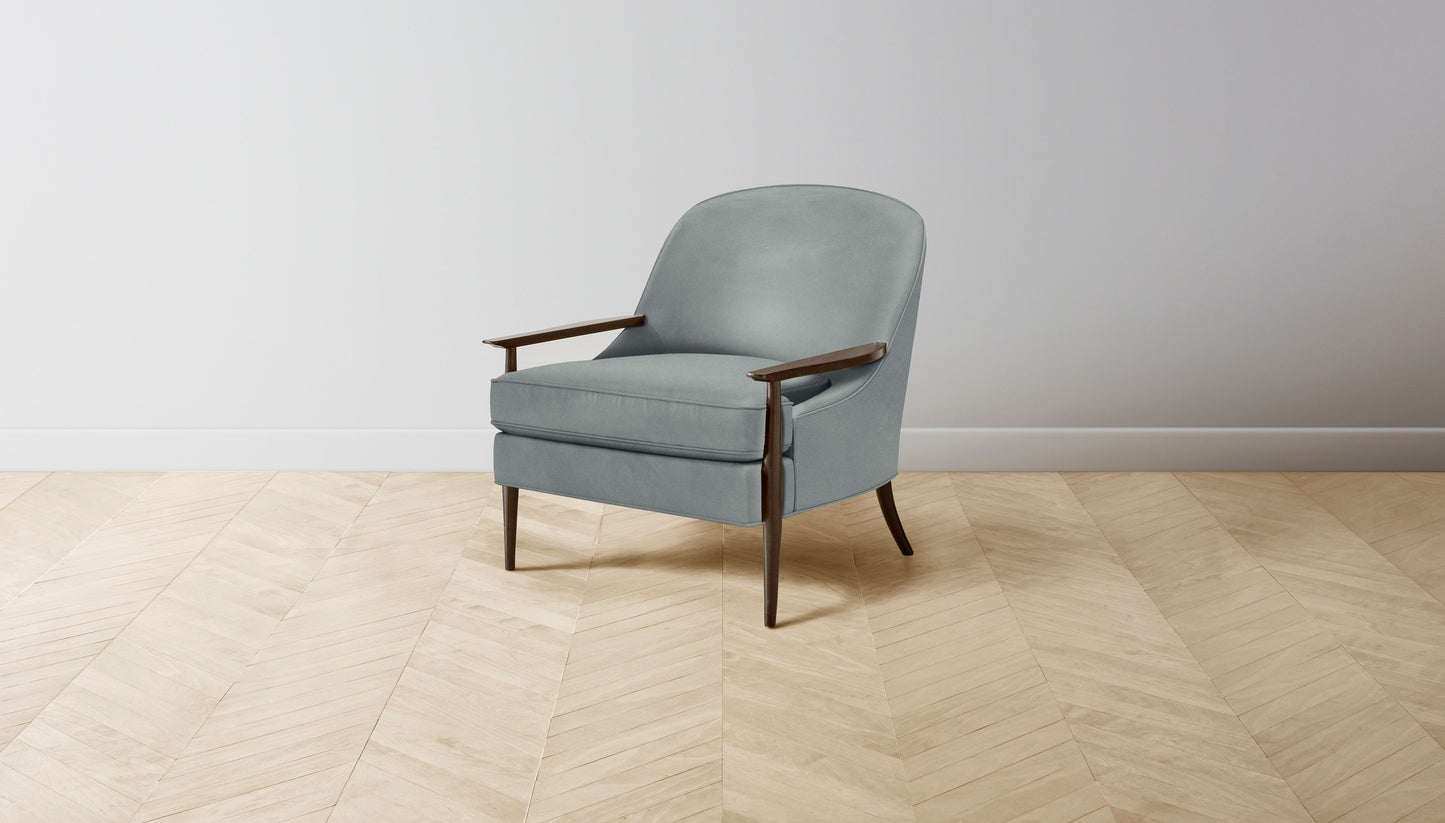 The Leroy - Nubuck Leather Tide Chair
