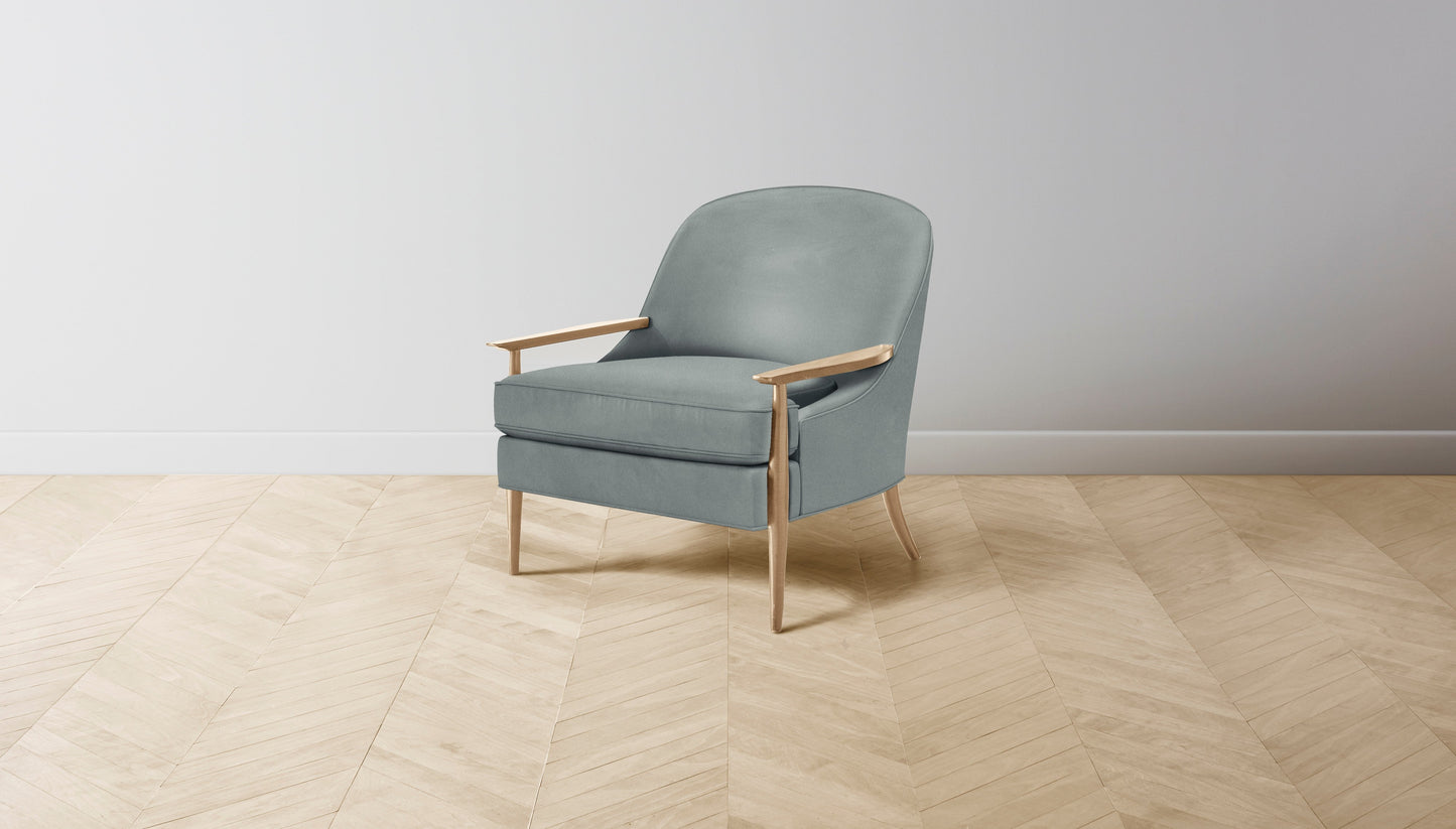 The Leroy - Nubuck Leather Tide Chair