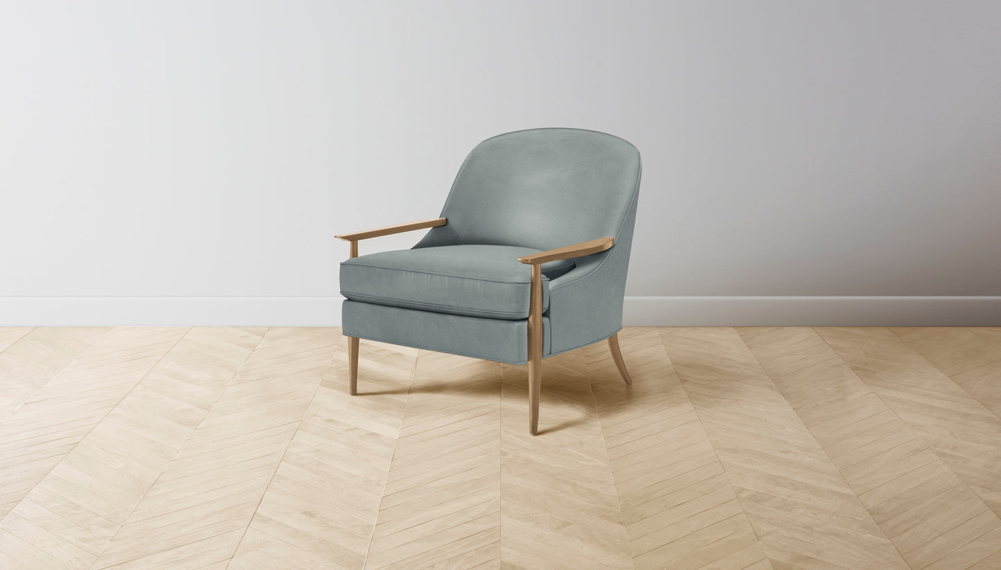 The Leroy - Nubuck Leather Tide Chair