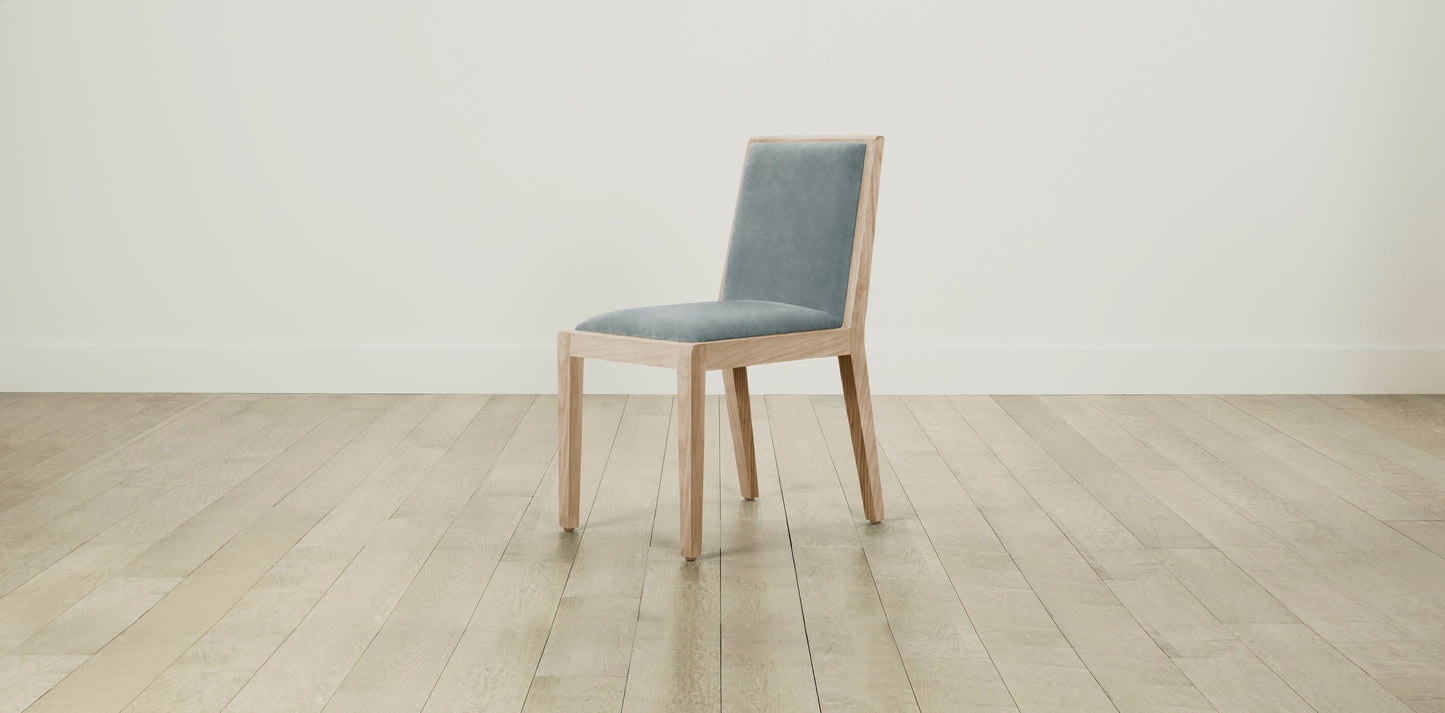The Madison - Performance Velvet Sapphire Dining Chair