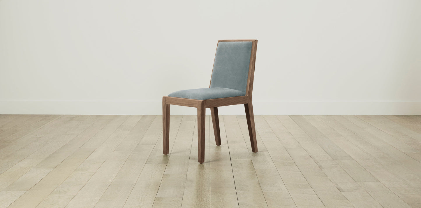 The Madison - Performance Velvet Sapphire Dining Chair