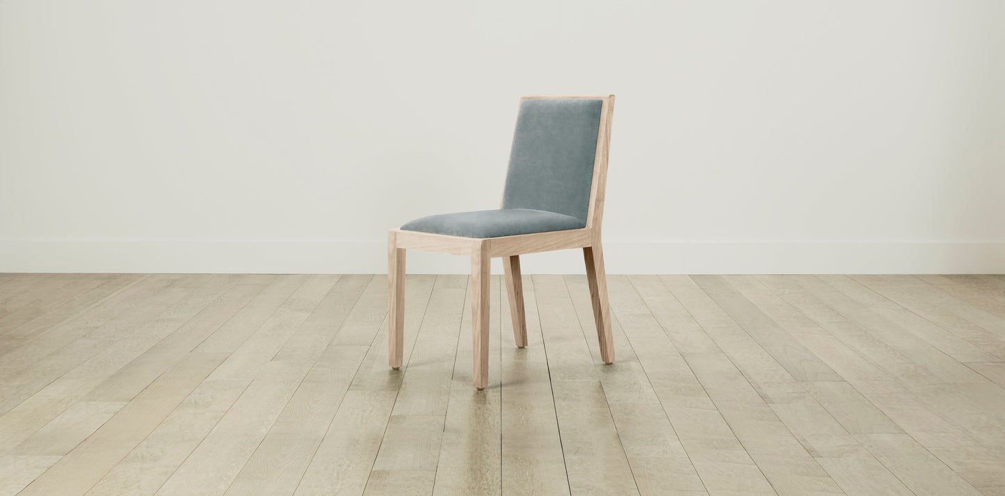 The Madison - Performance Velvet Sapphire Dining Chair
