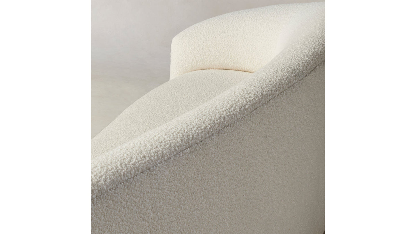 The Chelsea - Italian Bouclé White Sofa